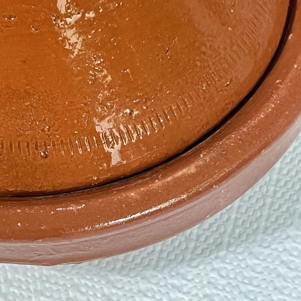 Tagine Clay Pot Earthenware Terracotta Traditional Moroccan Food 2-Piece